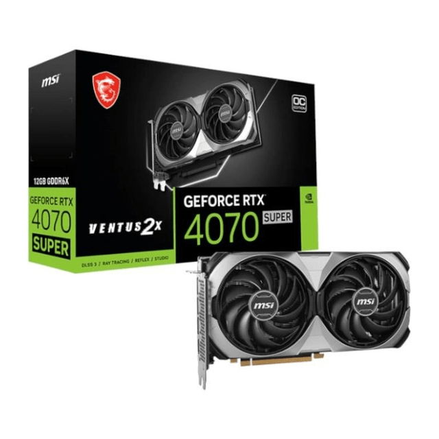 MSI Nvidia GeForce RTX 4070 SUPER 12G VENTUS 2X OC 12GB GDDR6X