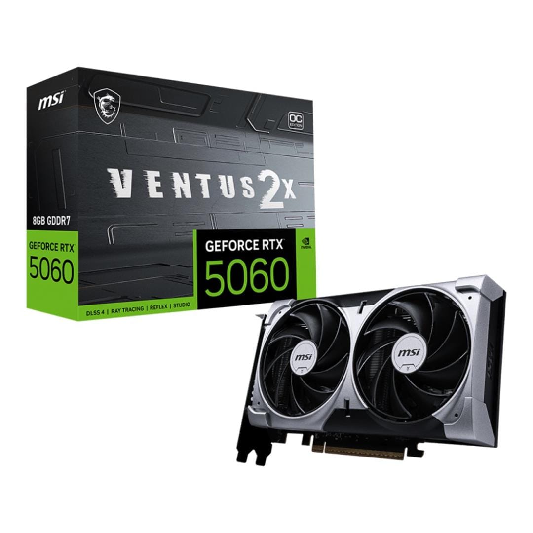 MSI GeForce RTX 5060 8G Ventus 2X OC 8GB GDDR7 Graphics Card