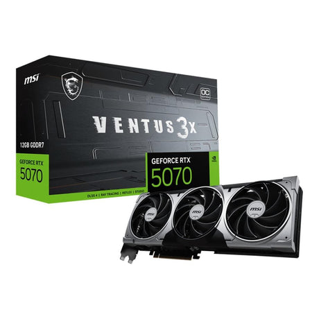 MSI GeForce RTX 5070 12G VENTUS 3X OC 12GB GDDR7 Graphics Card