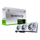 MSI Ventus GeForce RTX 5080 16G 3X OC White 16GB GDDR7 Graphics Card