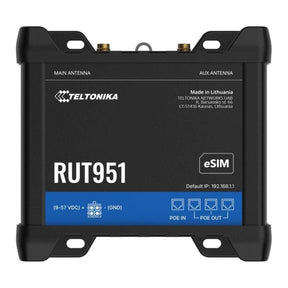 Teltonika RUT951 E-Sim LTE Cat4 Industrial Router