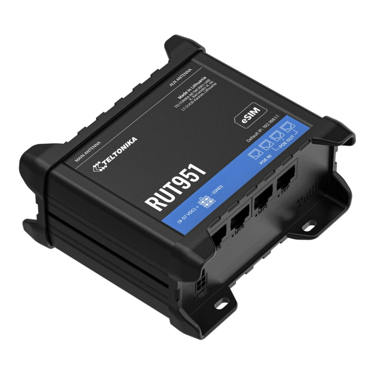 Teltonika RUT951 Dual-SIM LTE Wi-Fi 4 Cat 4 Industrial Router
