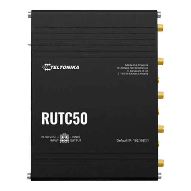 Teltonika RUTC50 5G Wireless Router - Dual-band 2.4 GHz and 5GHz Gigabit Ethernet