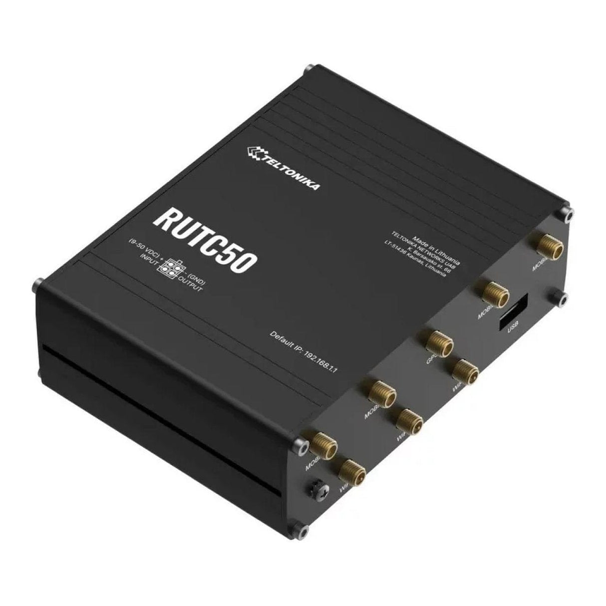 Teltonika RUTC50 5G Wireless Router - Dual-band 2.4 GHz and 5GHz Gigabit Ethernet