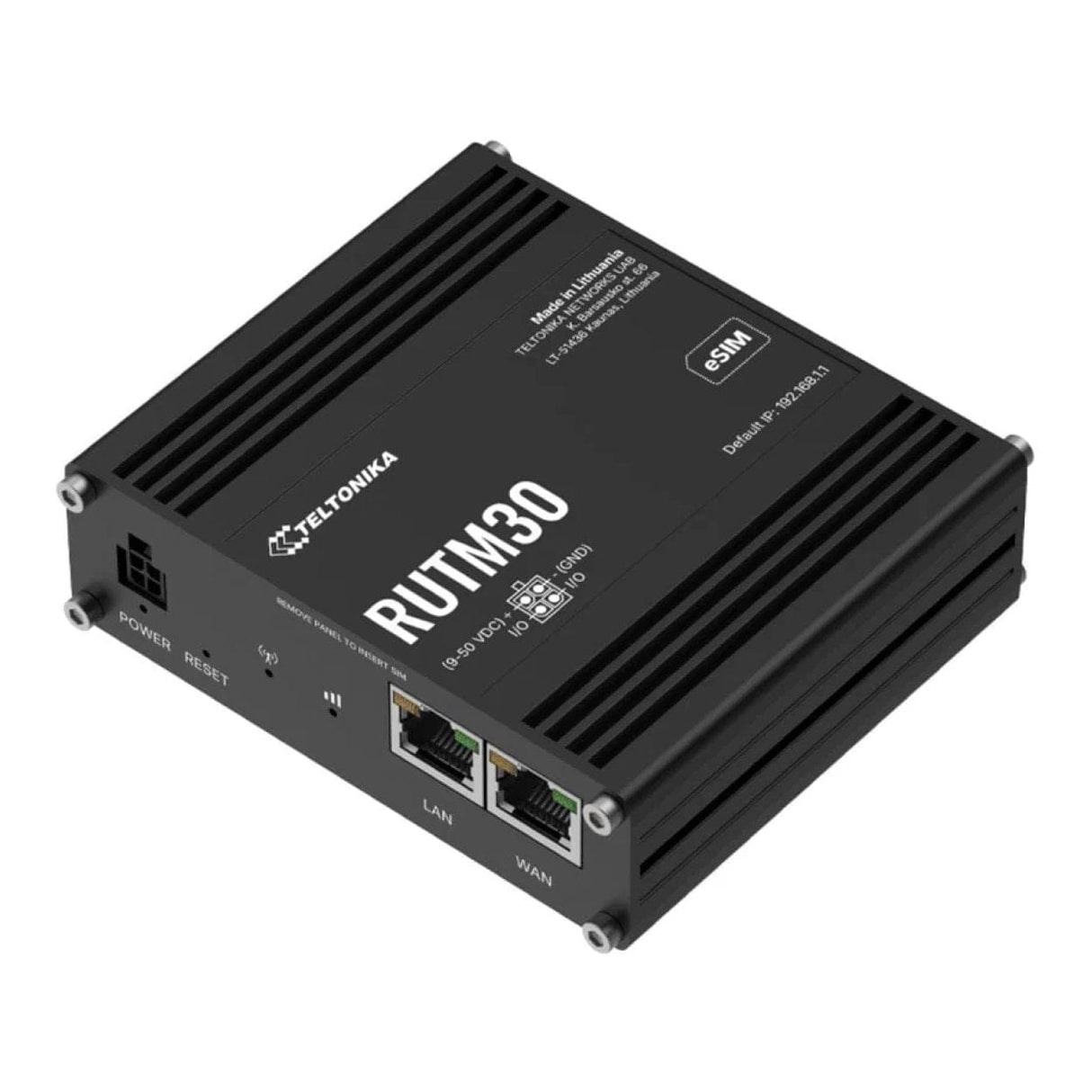 Teltonika RUTM30 ESIM LTE Wi-Fi 5 Cat 19 Industrial Compact 5G Router