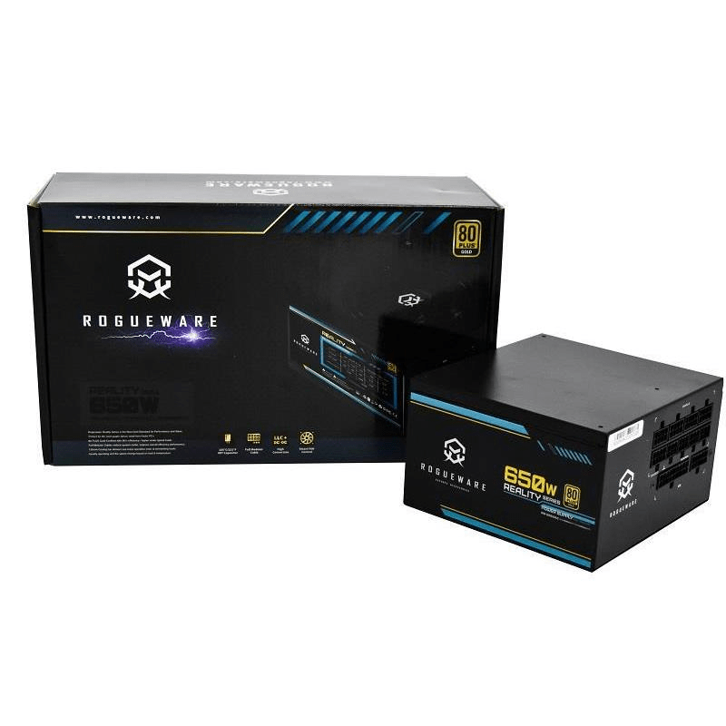 Rogueware Reality Series 650W Fully Modular 80 Plus Gold Active PFC Po