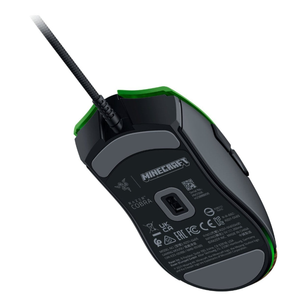 Razer Cobra Lightweight 58g Wired Gaming Mouse - Minecraft Edition RZ01-04650200-R3M1