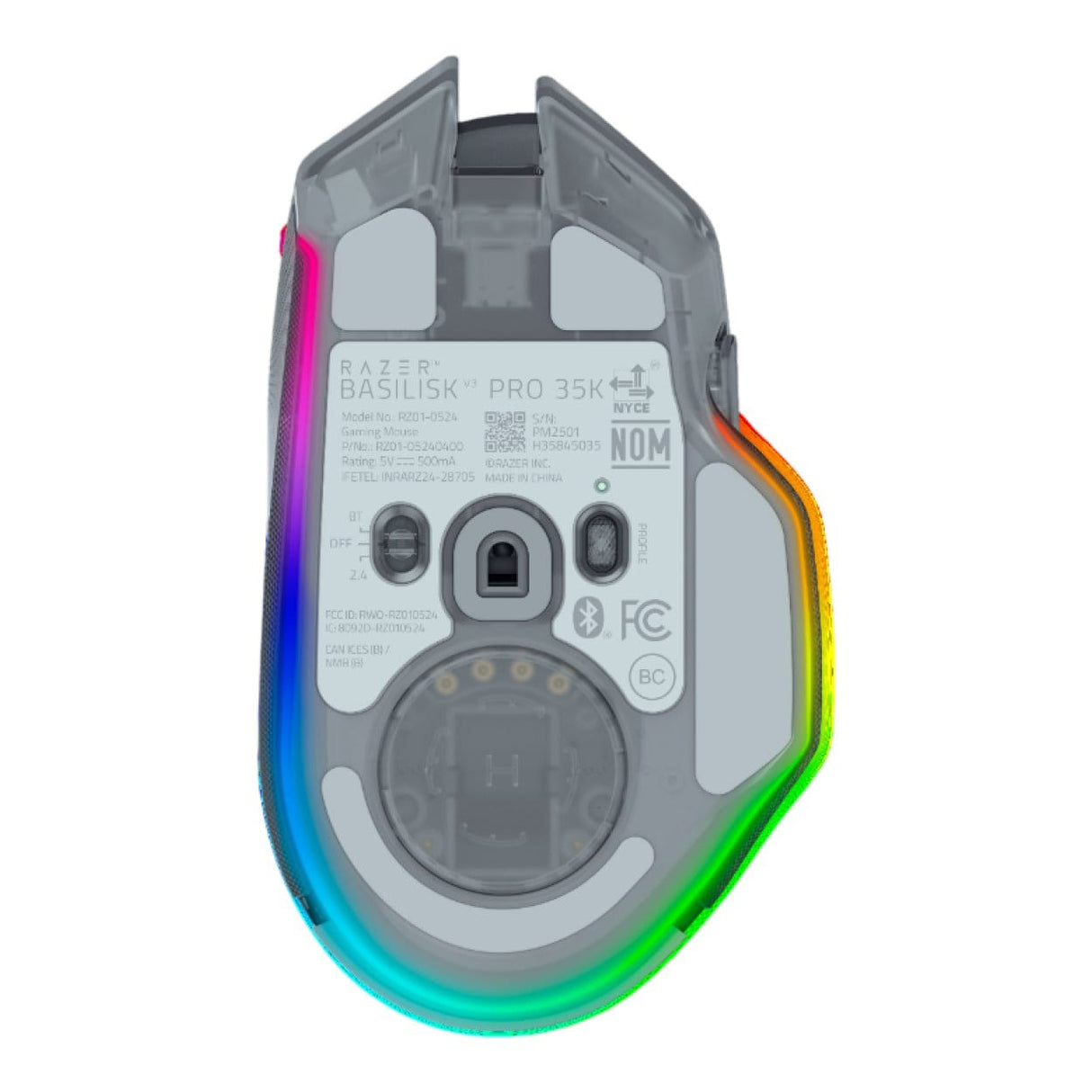 Razer Basilisk V3 Pro 35K Mouse Phantom White Edition RZ01-05240400-R3G1