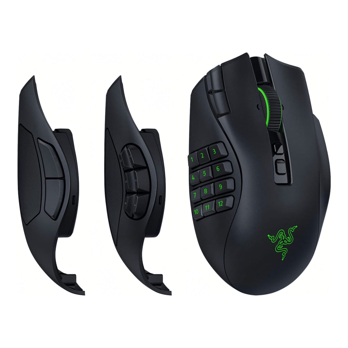 Razer Naga V3 Pro MMO Swappable Side Plates Wireless Gaming Mouse RZ01-05660100-R3G1