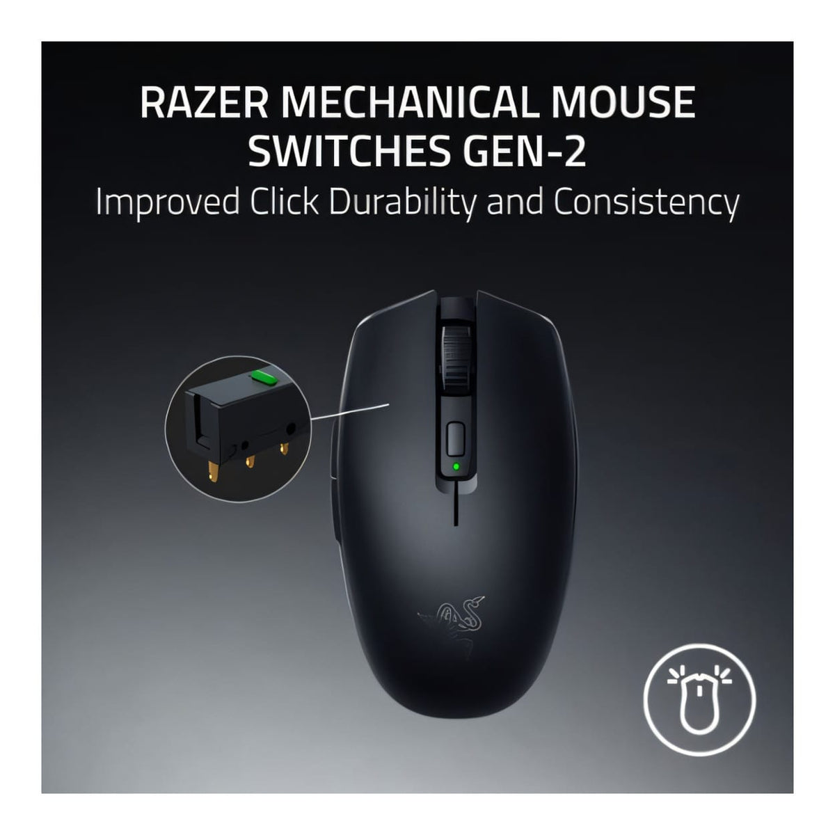 Razer Orochi V2 2026 HyperSpeed Wireless Bluetooth Gaming Mouse - Black RZ01-05690100-R3M1
