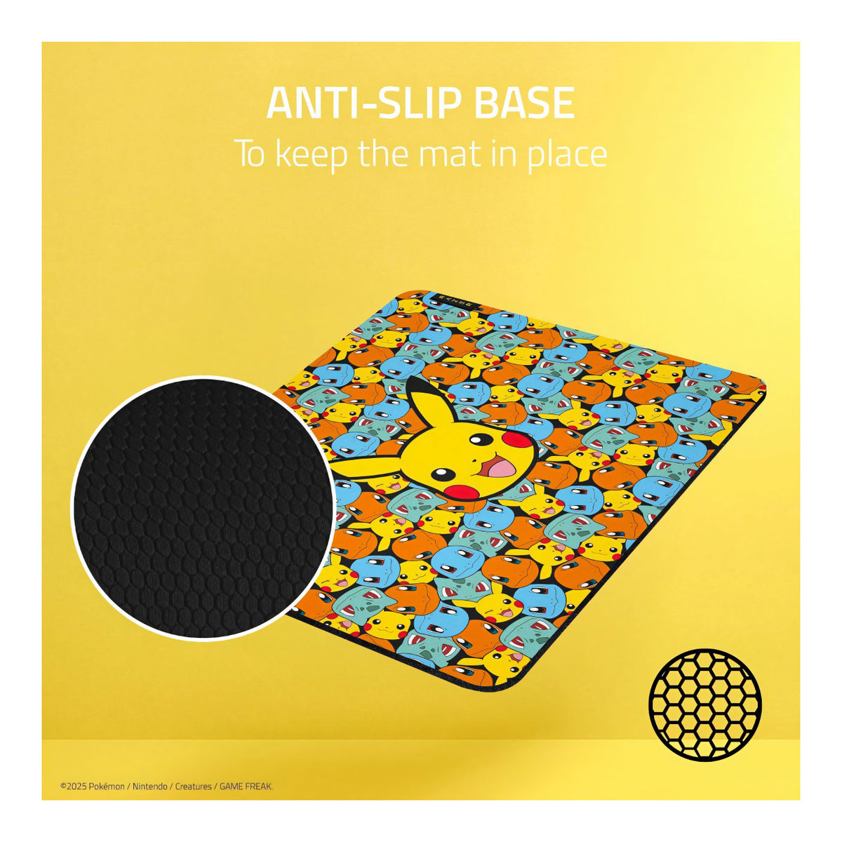 Razer Gigantus V2 Soft Gaming Mouse Pad Medium - Pokemon Kanto Starters Edition RZ02-03333900-R3M1