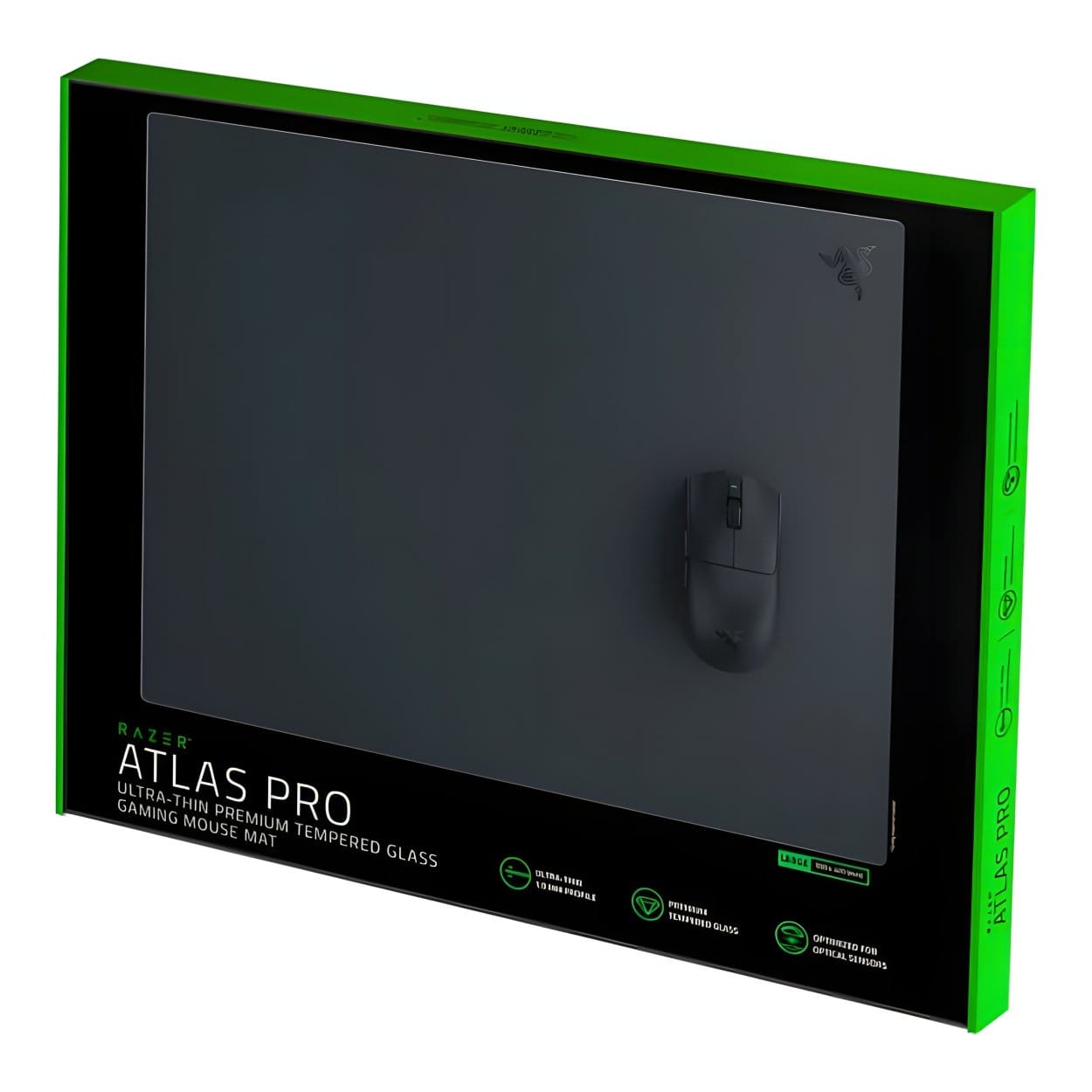 Razer Atlas Pro Ultra-Thin Premium Tempered Glass Gaming Mouse Mat