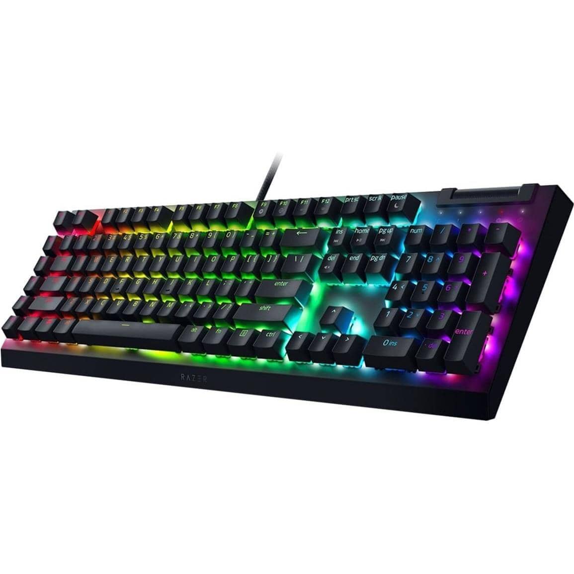 Razer BlackWidow V4 X Chroma RGB Green Clicky Switches USB Wired