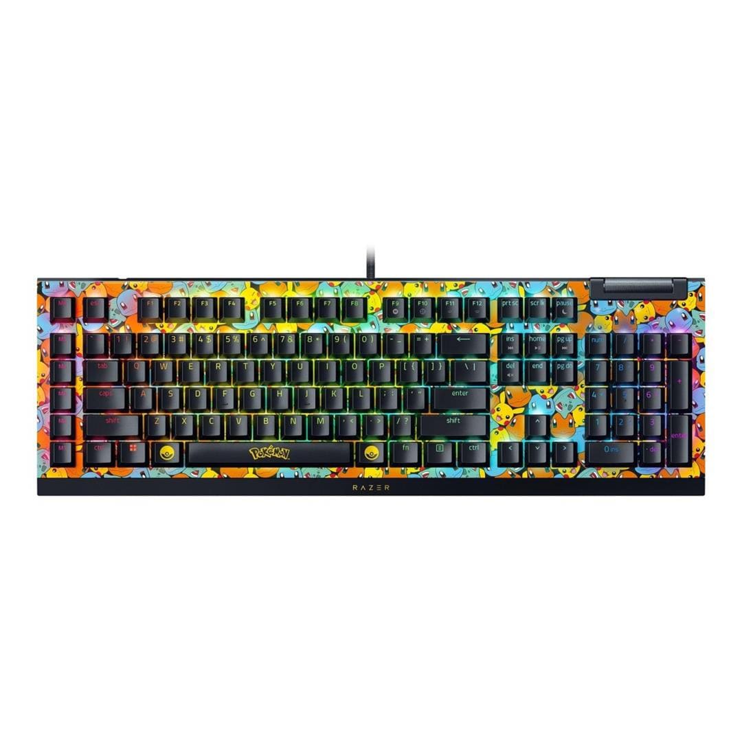 Razer BlackWidow V4 X Chroma RGB Pokémon Kanto Starters Edition USB Mechanical Gaming Keyboard RZ03-04704200-R3M1