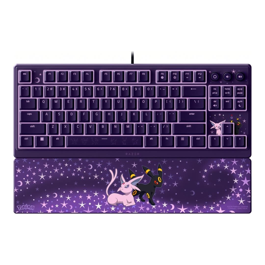 Razer Ornata V3 Tenkeyless Low Profile Gaming Keyboard - Pokemon Espeon and Umbreon Edition RZ03-04882300-RUEA