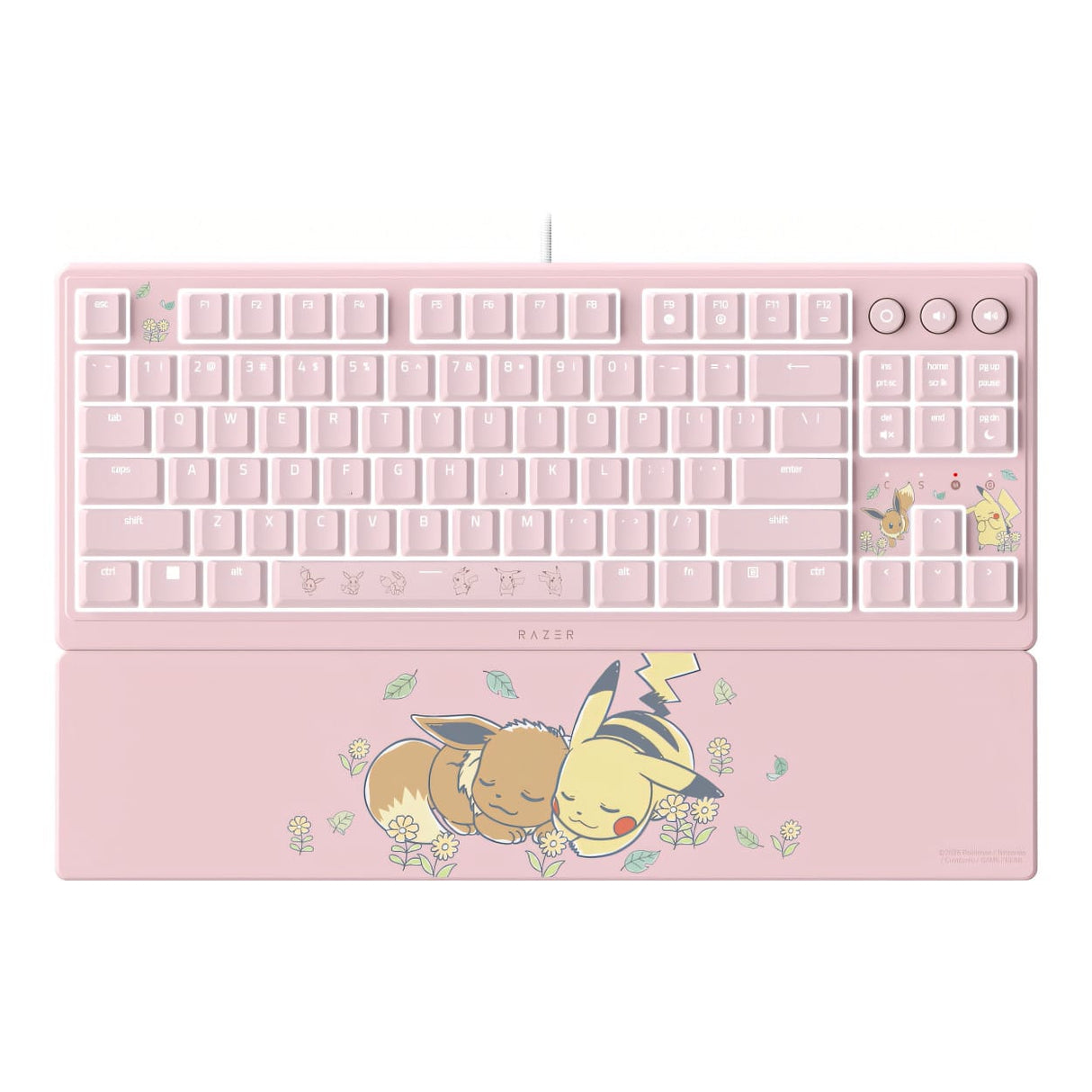 Razer Ornata V3 Tenkeyless Wired Gaming Keyboard - Pokemon Pikachu and Eevee Edition RZ03-04882400-RUEA