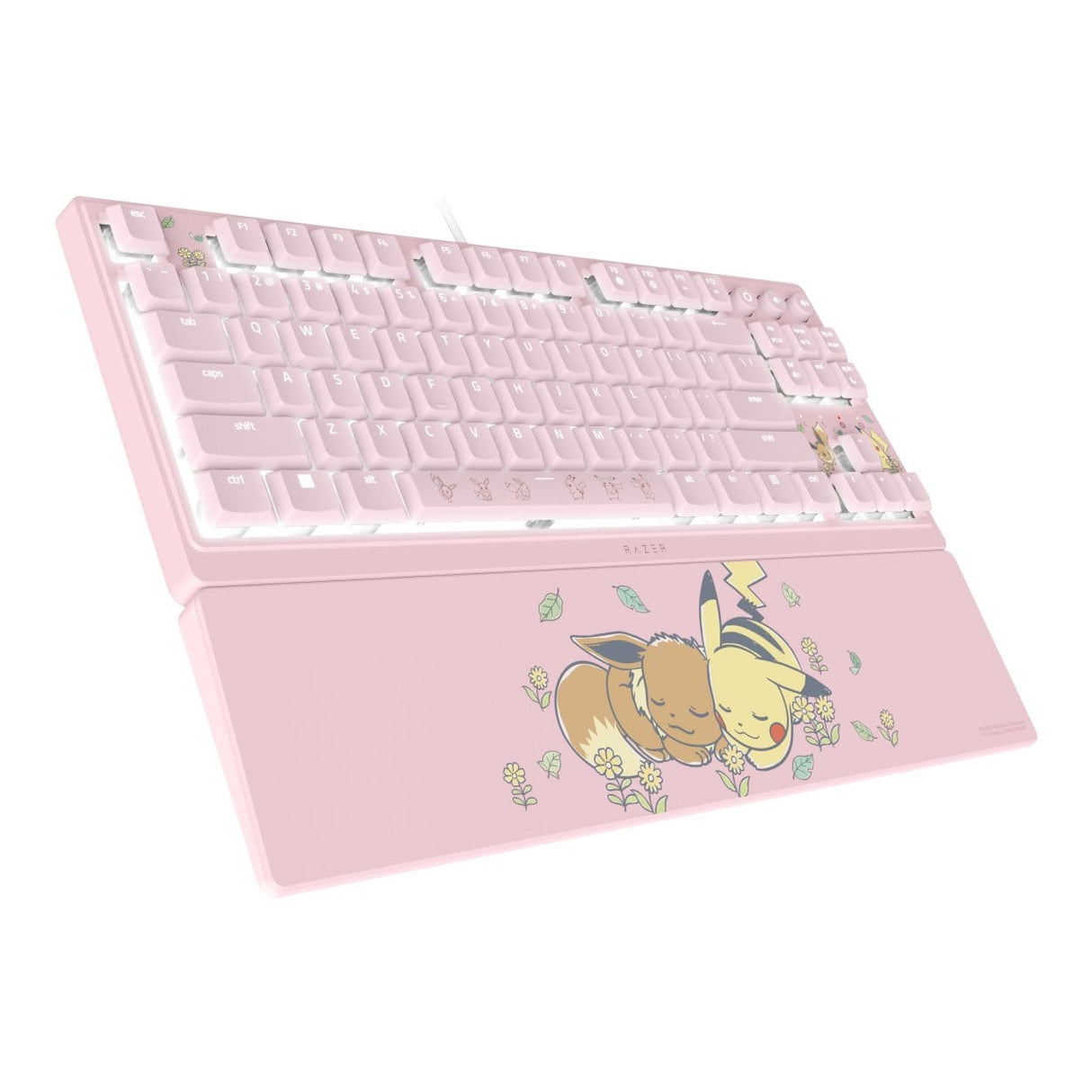 Razer Ornata V3 Tenkeyless Wired Gaming Keyboard - Pokemon Pikachu and Eevee Edition RZ03-04882400-RUEA