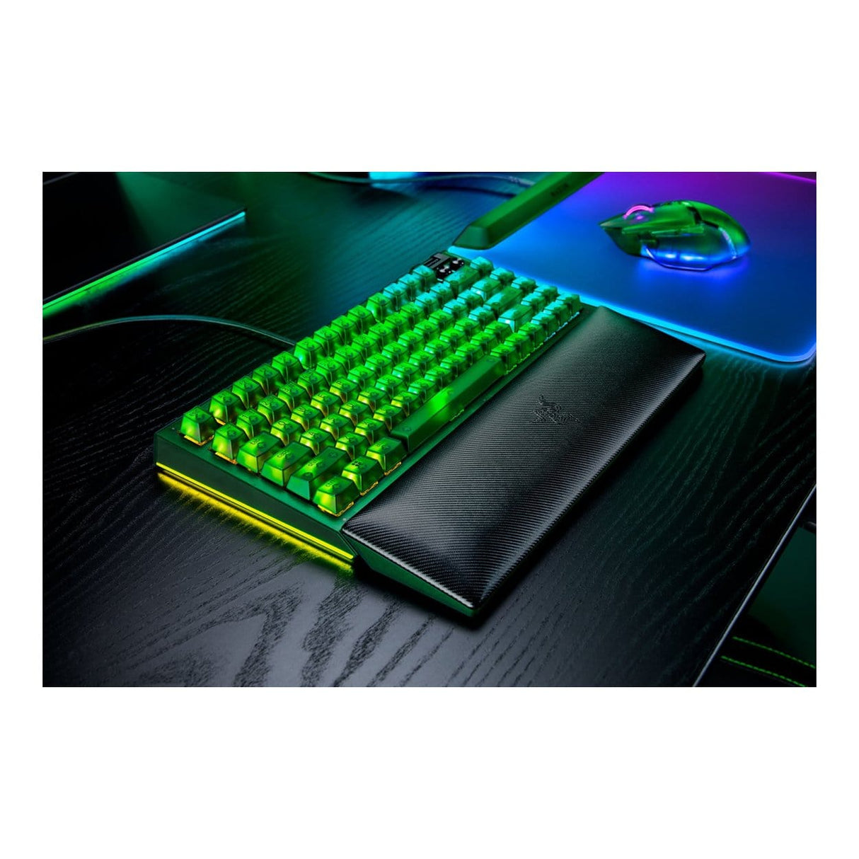 Razer BlackWidow V4 75 Mechanical Gaming Keyboard - Phantom Green Edition RZ03-05003300-R3M1