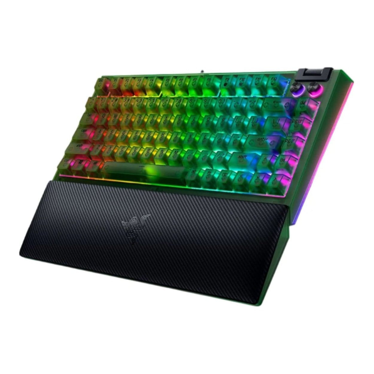 Razer BlackWidow V4 75 Mechanical Gaming Keyboard - Phantom Green Edition RZ03-05003300-R3M1