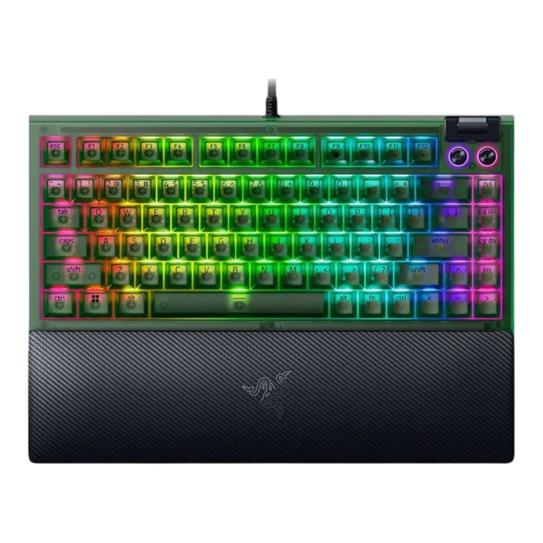 Razer BlackWidow V4 75 Mechanical Gaming Keyboard - Phantom Green