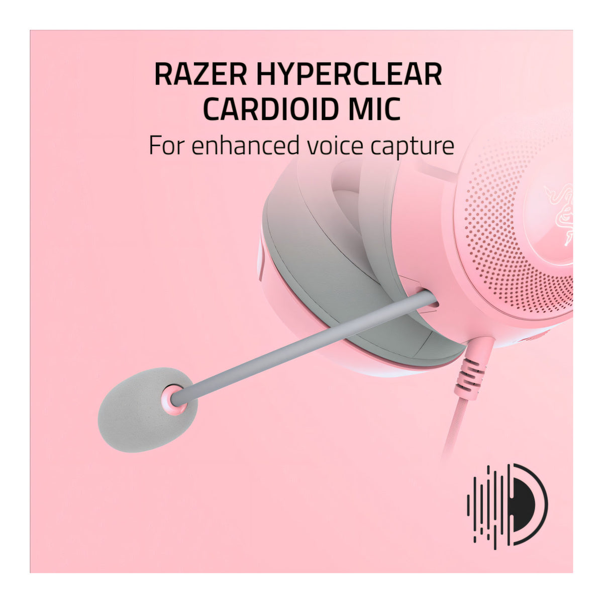 Razer Kraken Kitty V2 RGB Wired USB Headset - Quartz Edition RZ04-04730200-R3M1