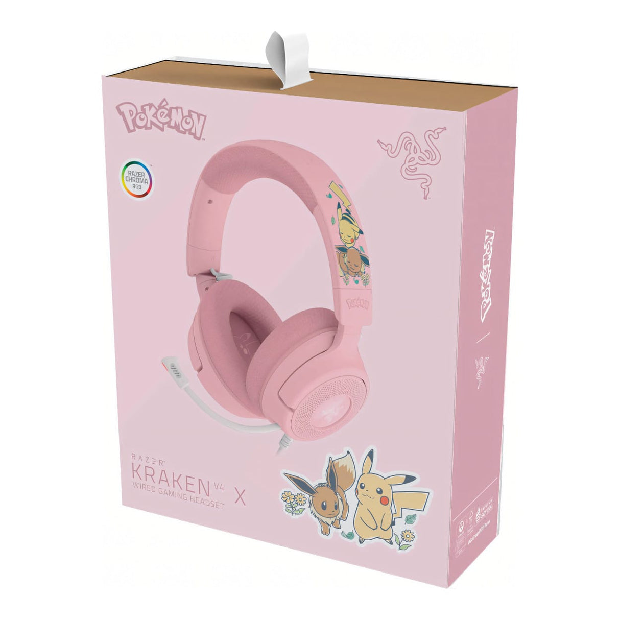 Razer Kraken V4 X USB-C Gaming Headset - Pokemon Pikachu and Eevee Edition RZ04-05180800-RUEA