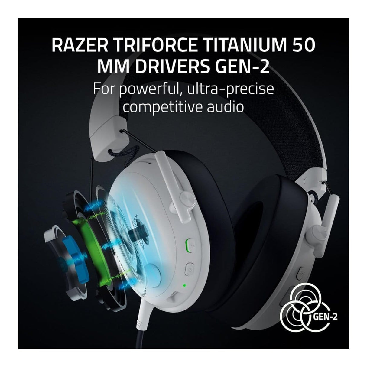 Razer BlackShark V3 Wireless Gaming Headset White RZ04-05410400-R3M1