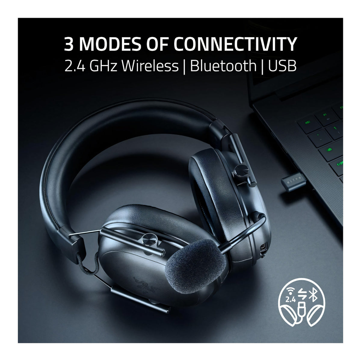 Razer BlackShark V3 X Hyperspeed Wireless Gaming Headset - Black RZ04-05420100-R3M1