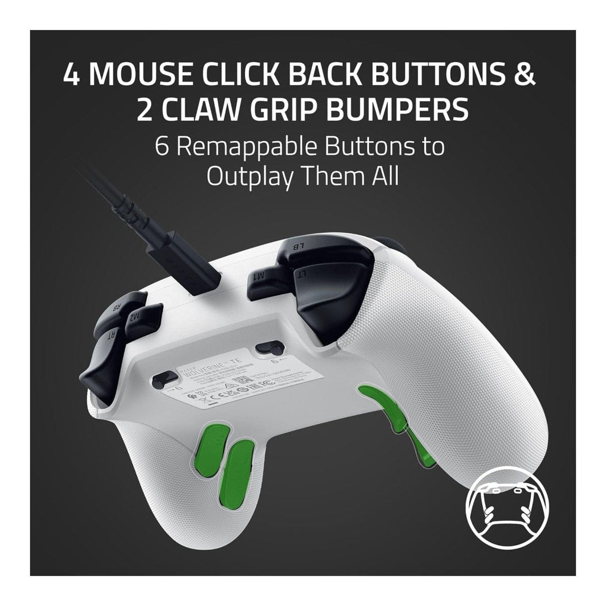 Razer Wolverine V3 Wired Gaming Controller Tournament Edition - White RZ06-05210200-R3M1