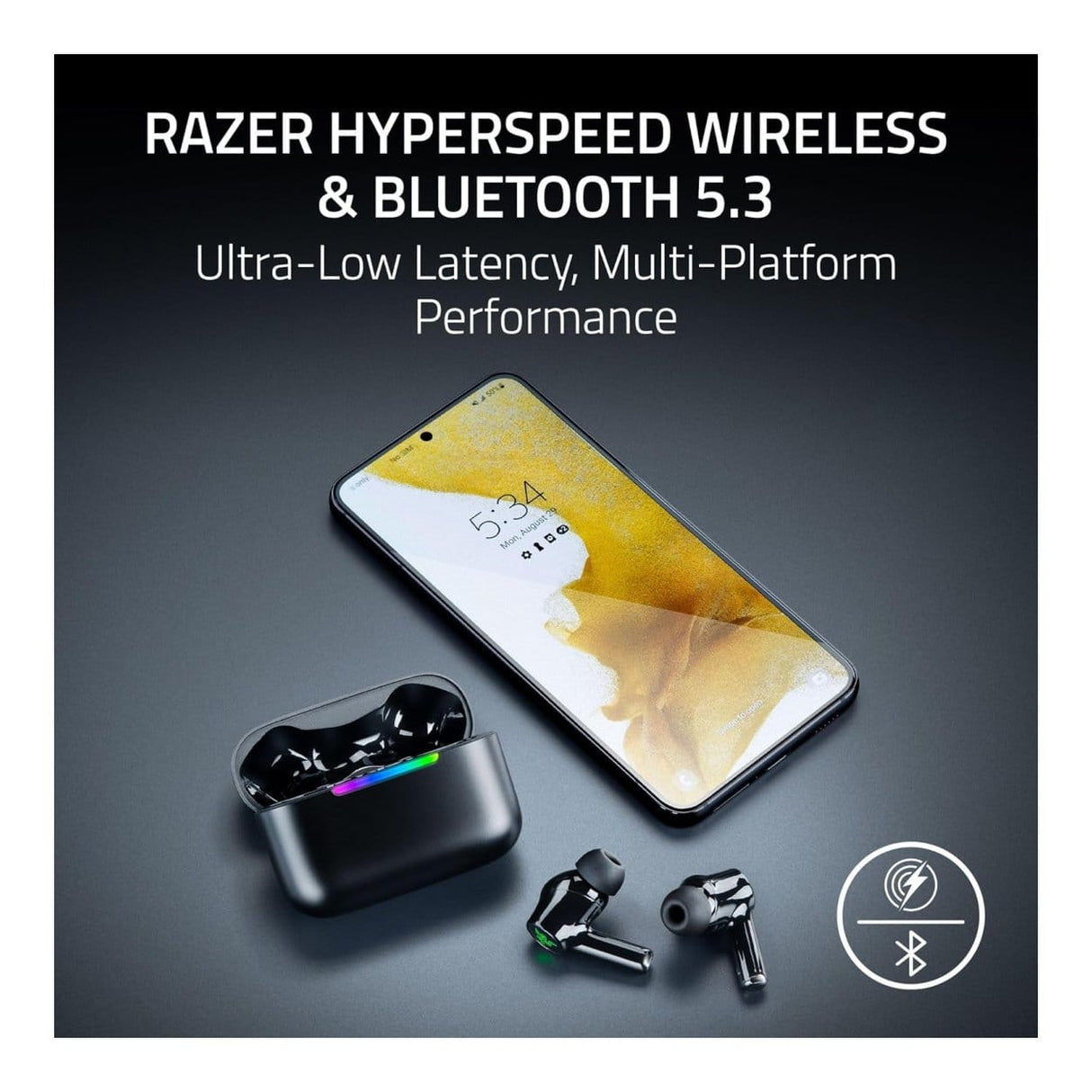 Razer Hammerhead V3 X HyperSpeed Wireless Multi-Platform ANC Gaming Earbuds RZ12-05620100-R3G1