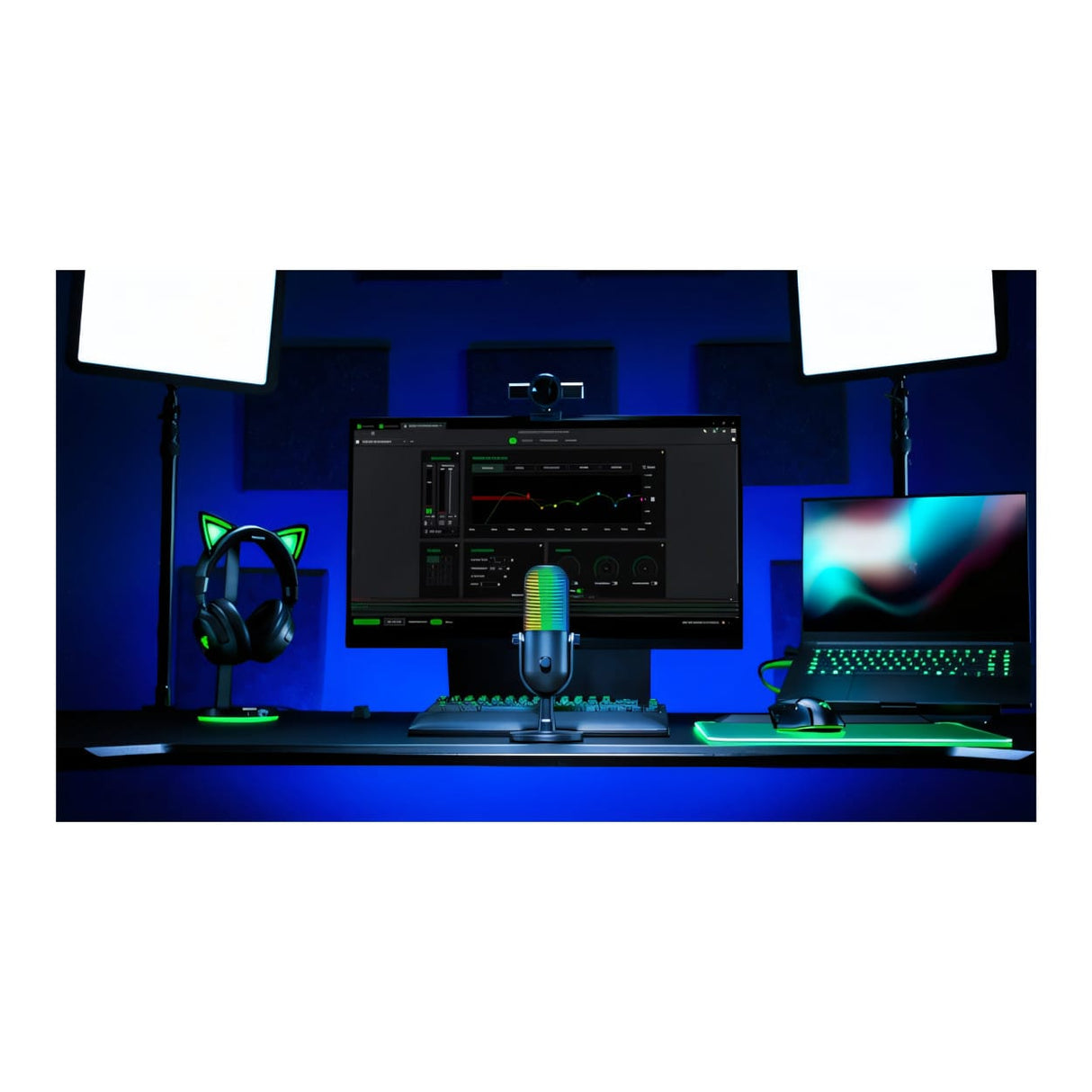 Razer Seiren V3 Chroma 32-bit DSP RGB USB Microphone - Black RZ19-05990100-R3M1