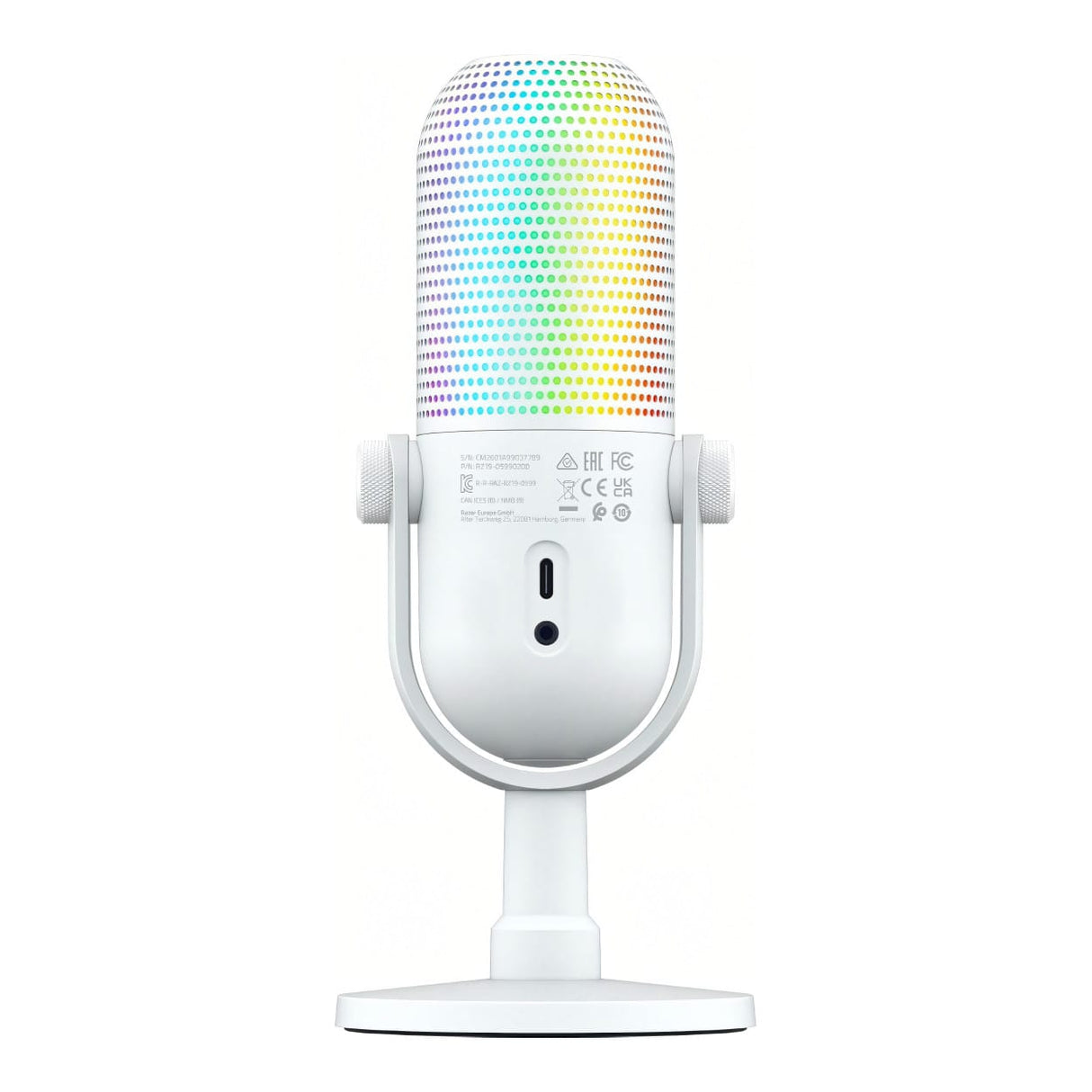 Razer Seiren V3 Chroma 32-bit DSP RGB USB Microphone - White RZ19-05990200-R3M1
