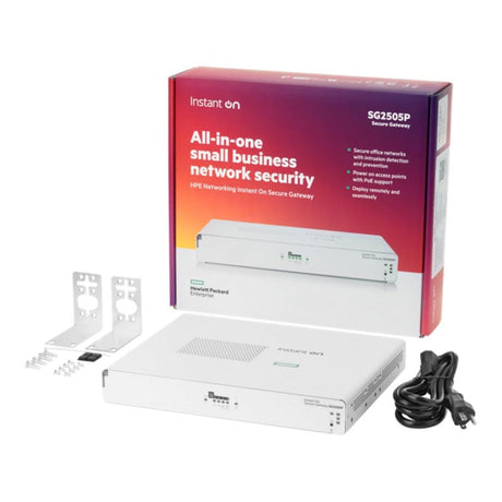 HPE Networking Instant On Secure Gateway 5-port SmartRate 2.5G PoE+ 64W SG2505P S0G34A