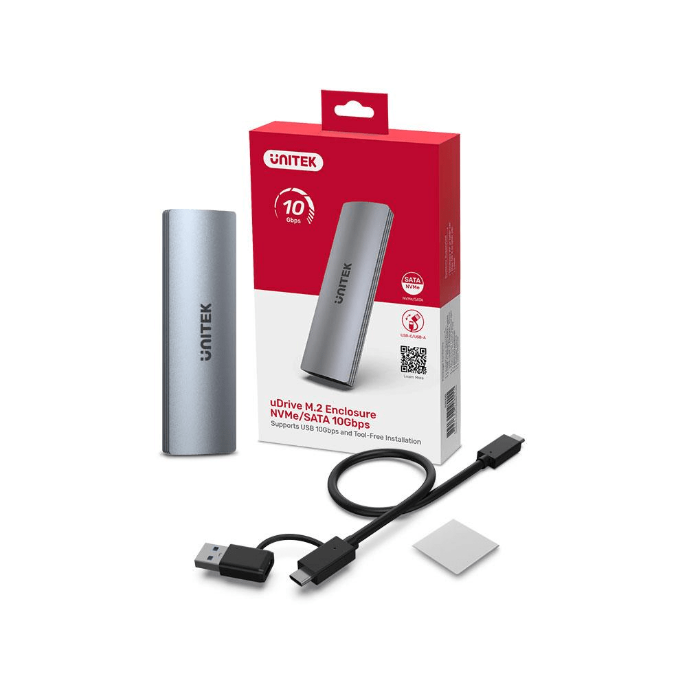 Unitek USB Type-C to NVME SATA Enclosure S1230A – FirstShop