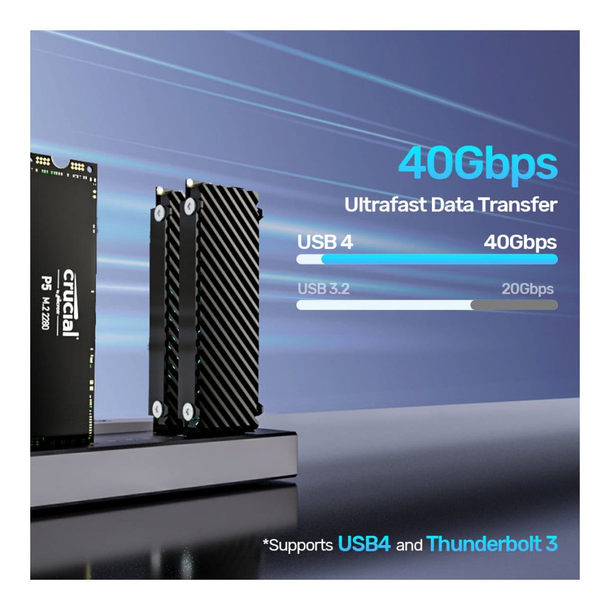 Unitek USB4 4-Bay M.2 SSD Docking Station S1243BGY01-EU