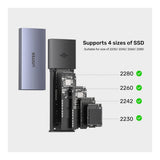 Unitek SolidForce Smart Anti-Loss M.2 NVMe SSD Enclosure 10Gbps with Apple Find My Space Grey S1251A