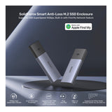 Unitek SolidForce Smart Anti-Loss M.2 NVMe SSD Enclosure 10Gbps with Apple Find My Space Grey S1251A