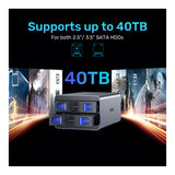 Unitek 2-bay External HDD Enclosure S1308A01-UK