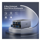 Unitek 2-bay External HDD Enclosure S1308A01-UK