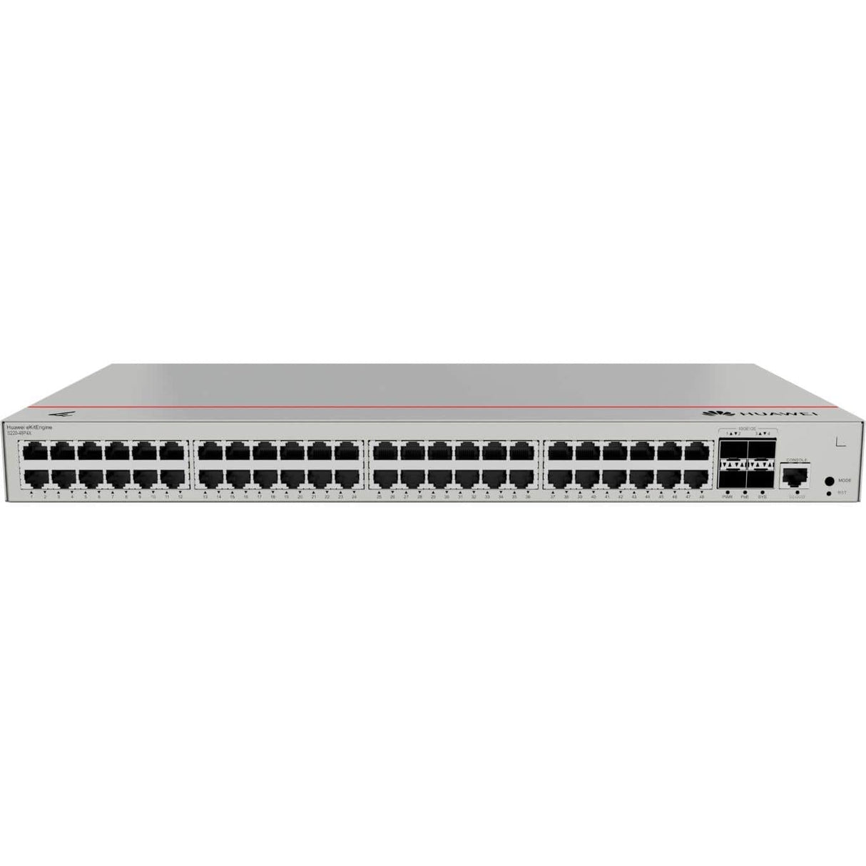 Huawei S220-48P4X 48-port GbE PoE+ L2 Managed Network Switch with 4x 10GE SFP+ Ports