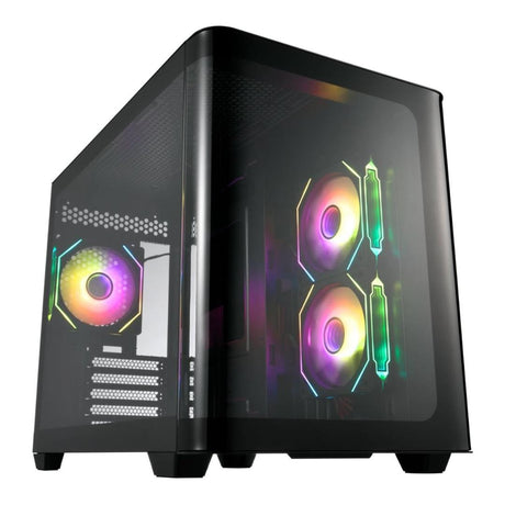 FSP S380-BA ARGB M-ATX Mid-Tower Gaming PC Case Black