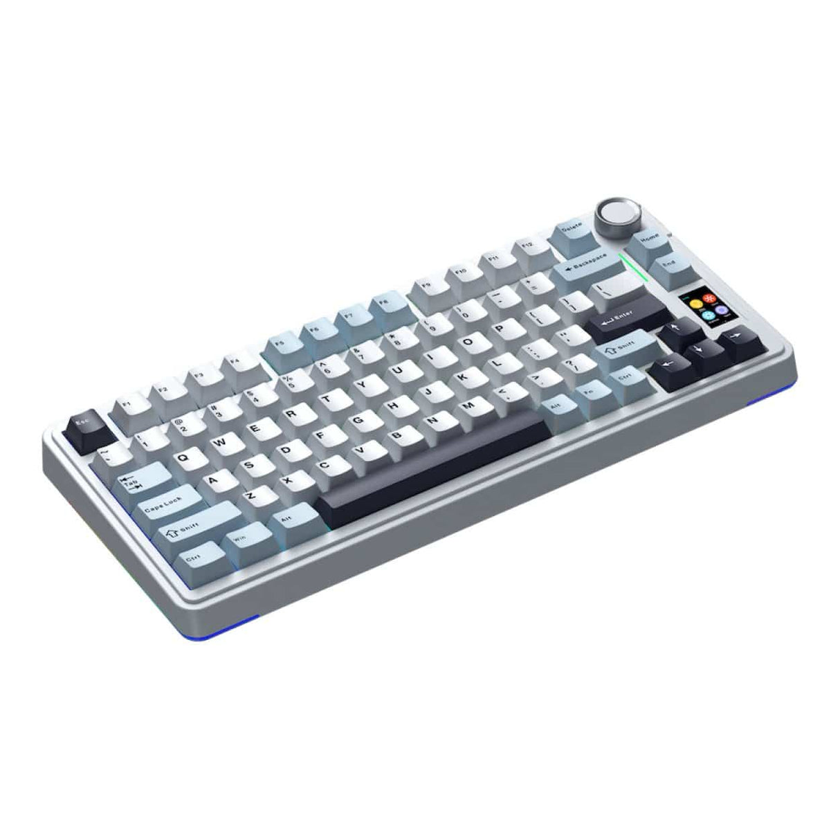 Aula S75 Mechanical Gasket TKL Multimode Keyboard Black White and Grey S75PRO-WTGR