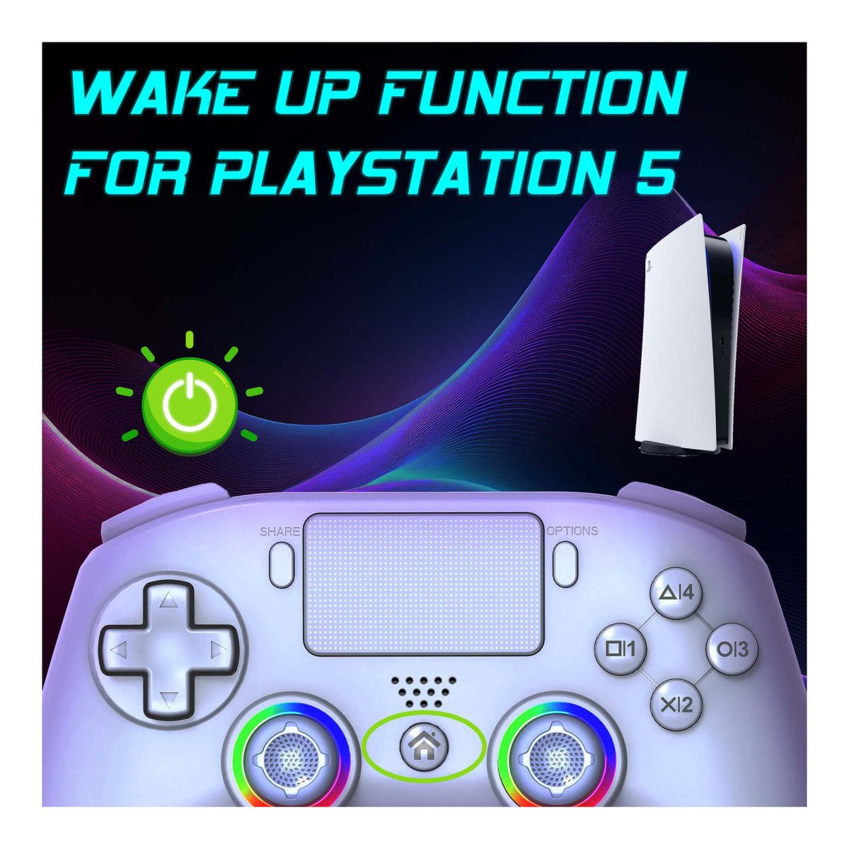 Subsonic Wireless PS5 Controller - White SA5716-2