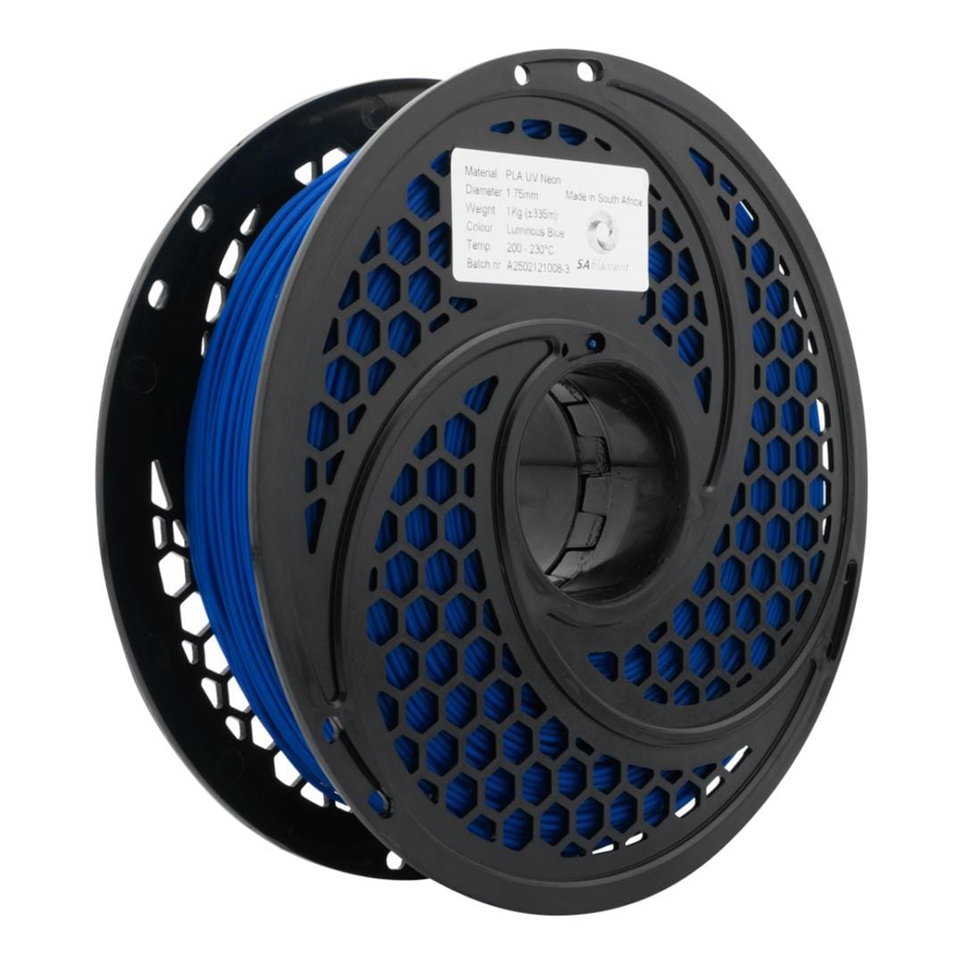 SA Filament PLA UV Neon Filament 1Kg - Luminous Blue SAF-PLA-D04