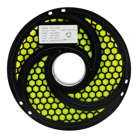 SA Filament PLA UV Neon Filament 1Kg - Lunar Yellow SAF-PLA-D06