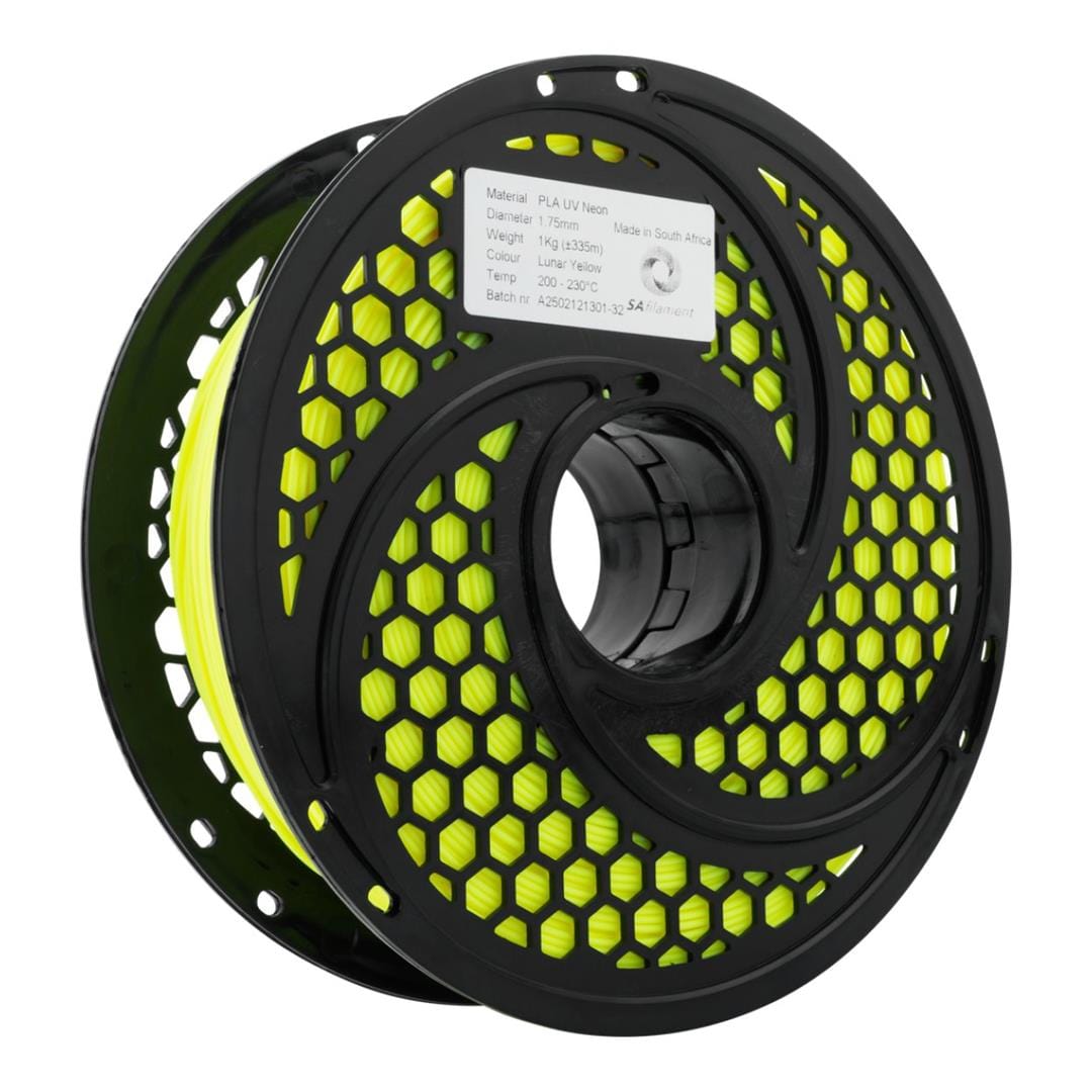 SA Filament PLA UV Neon Filament 1Kg - Lunar Yellow SAF-PLA-D06