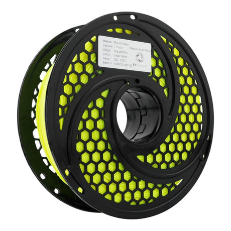 SA Filament PLA UV Neon Filament 1Kg - Lunar Yellow SAF-PLA-D06