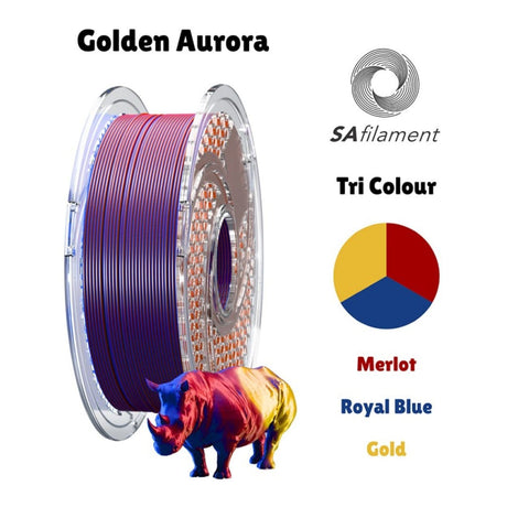 SA Filament PLA Tri Silk Filament 750g - Golden Aurora SAF-PLATRIC46-GA