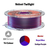 SA Filament PLA Tri Silk Filament 750g - Velvet Twilight SAF-PLATRIC47-VT