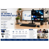 Samsung M7 M70F 32-inch 4K UHD Smart Monitor + Logitech MK295 + Logitech Brio 100 Webcam Bundle